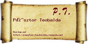 Pásztor Teobalda névjegykártya